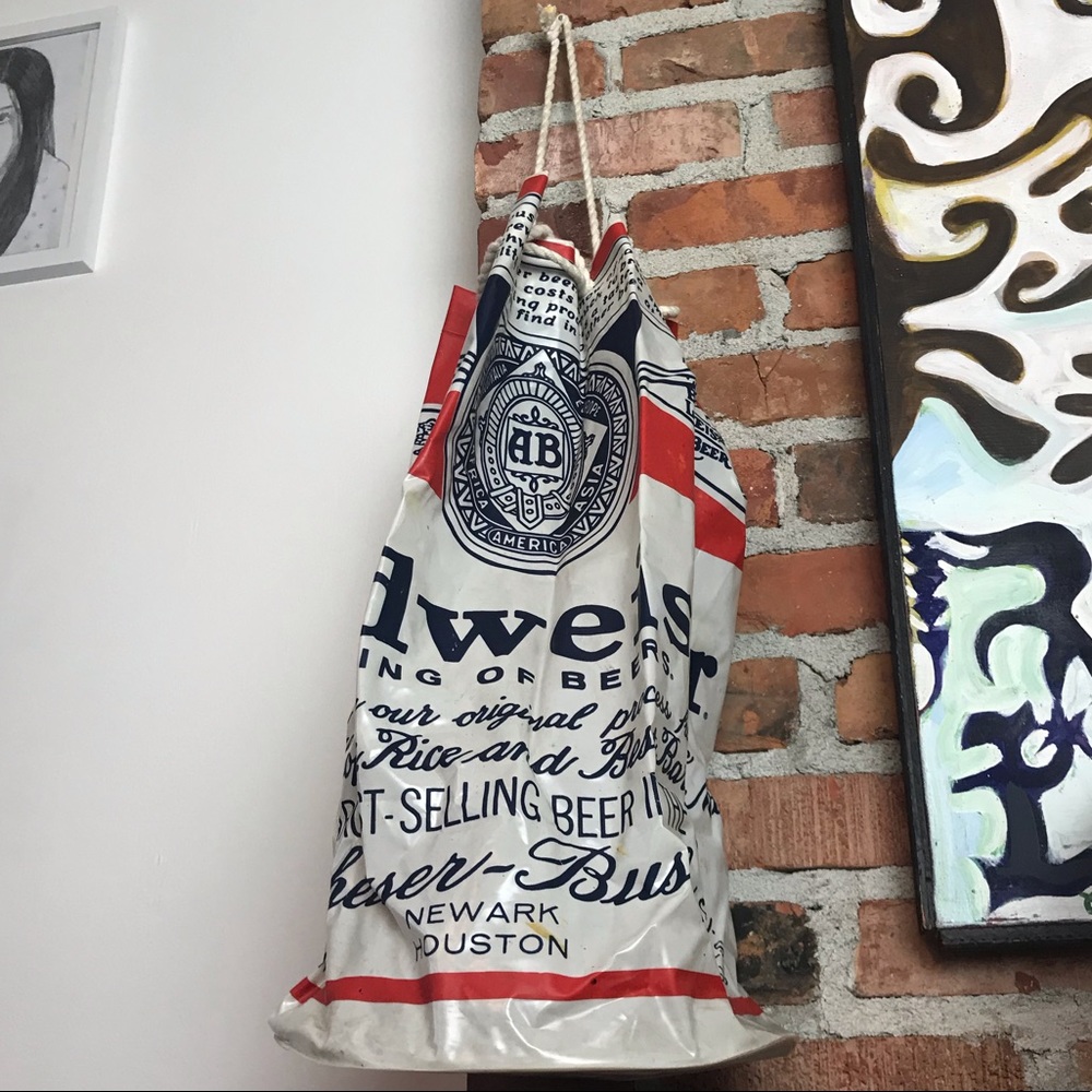 Vintage Budweiser Vinyl Bag
